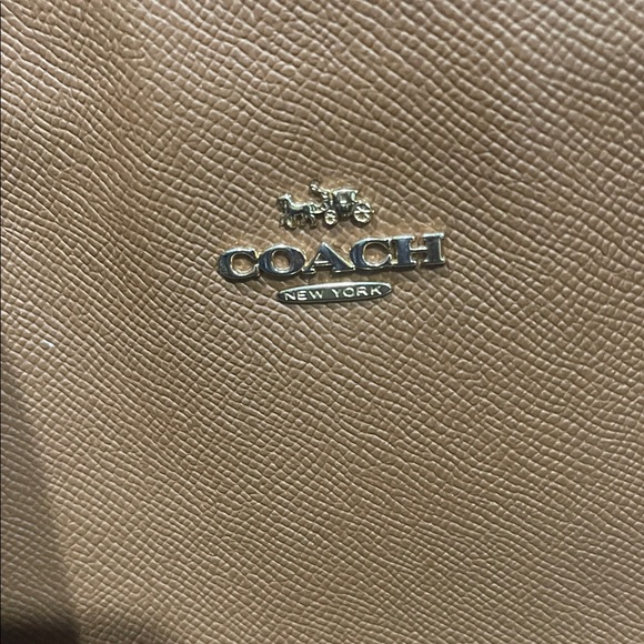 Coach Tan Leather Tote Bag - Picture 4 of 8